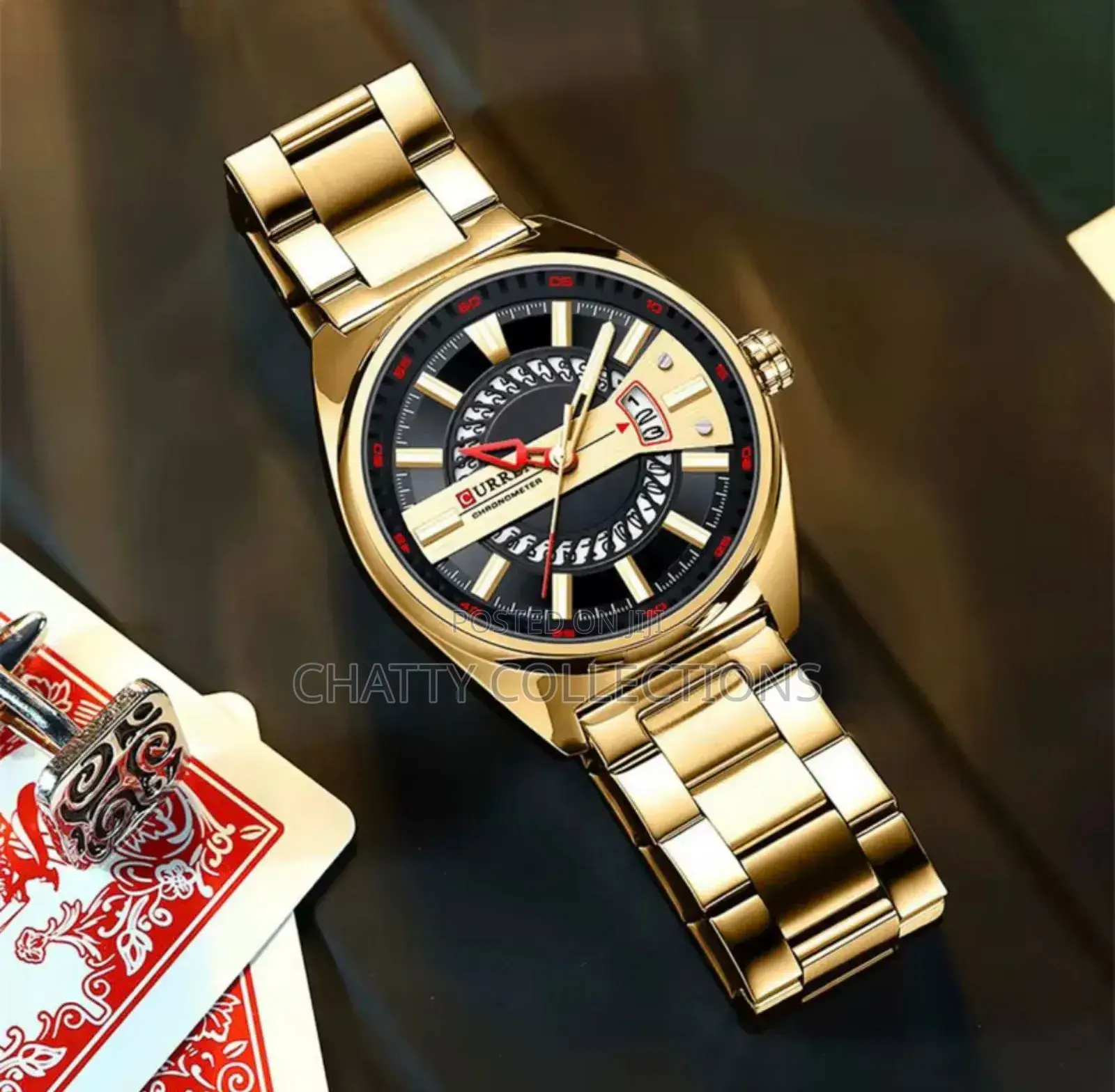 Gold New Curren Gents Watches