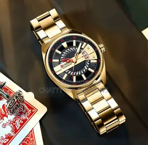 Gold New Curren Gents Watches