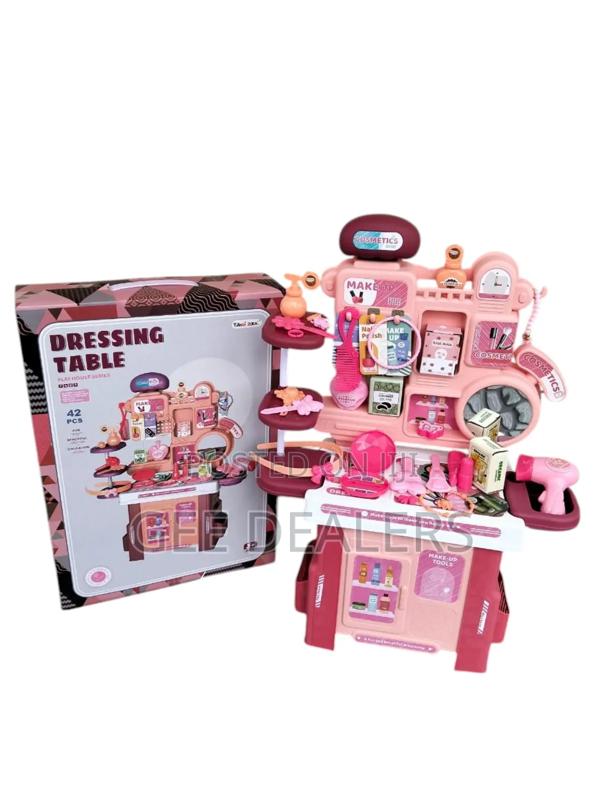 42 PCS Dressing Table for Girls, Kids Dressing Mirror