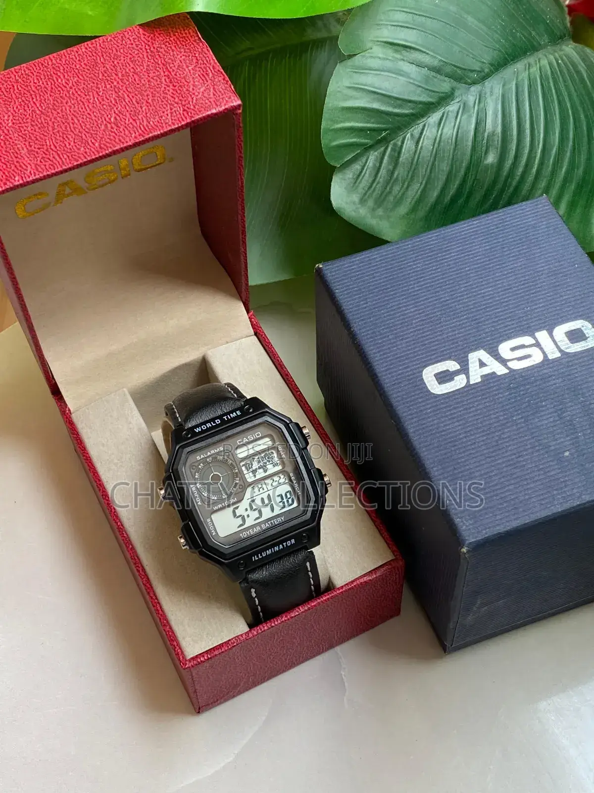 Black Casio World Time Gent Watches