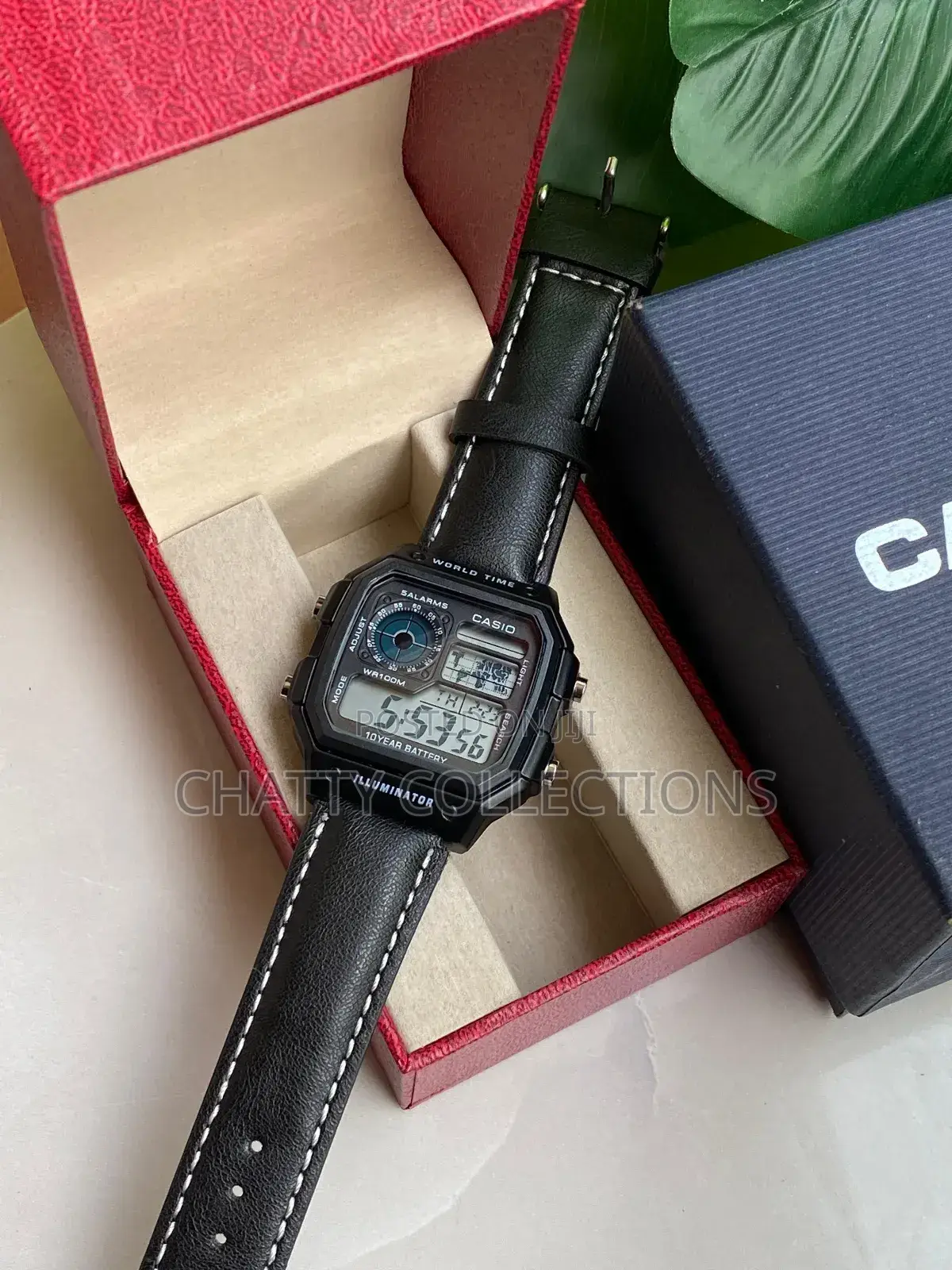 Black Casio World Time Gent Watches
