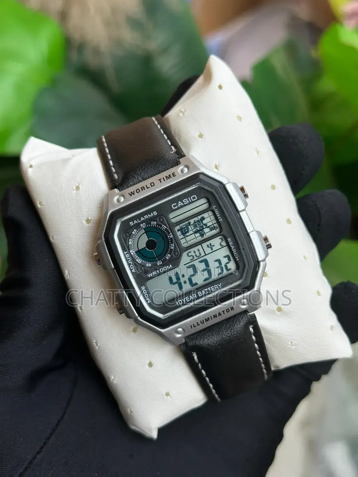 Black Casio World Time Gent Watches