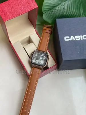 Brown Casio World Time Gent Watches