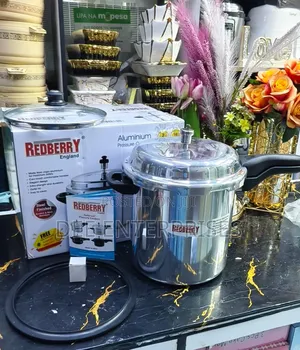10ltrs Redberry Aluminum Pressure Cooker With Glass Lid