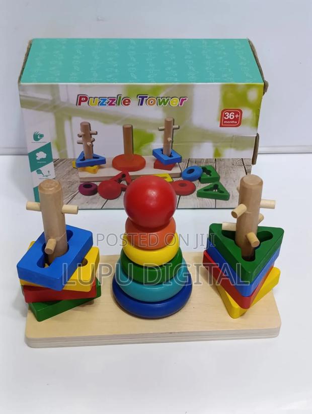 Three Column Puzzle Tower
Coordination and Visual Colours - main view