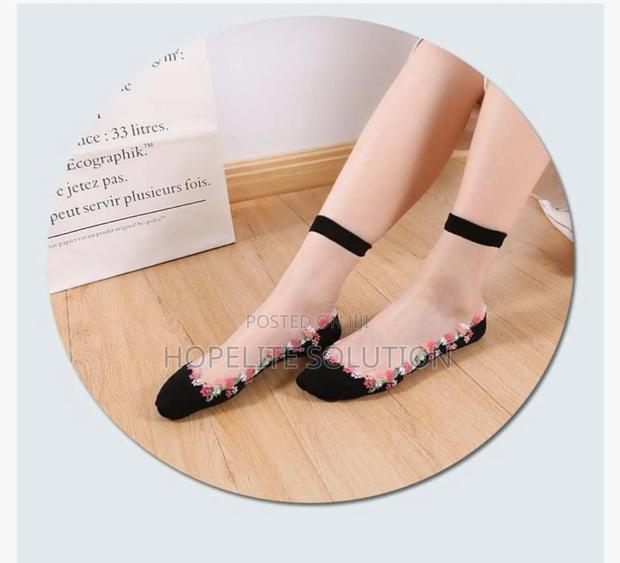 Breathable Sexy Fishnet Women Lace Ruffle Soft Silk Elastic Mesh - thumbnail 3