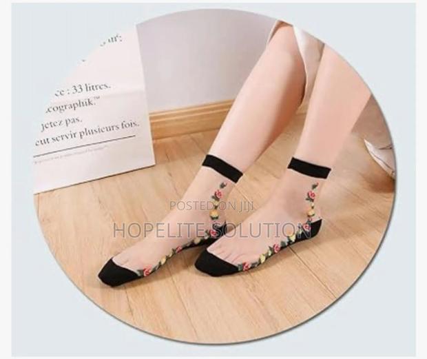 Breathable Sexy Fishnet Women Lace Ruffle Soft Silk Elastic Mesh - thumbnail 4