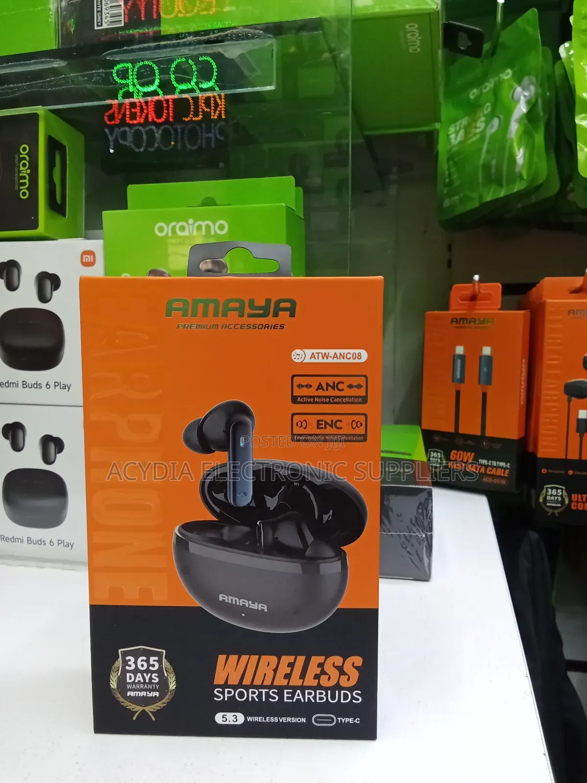 Amaya Atw-Anc08 Wireless Sports Earbuds With Anc