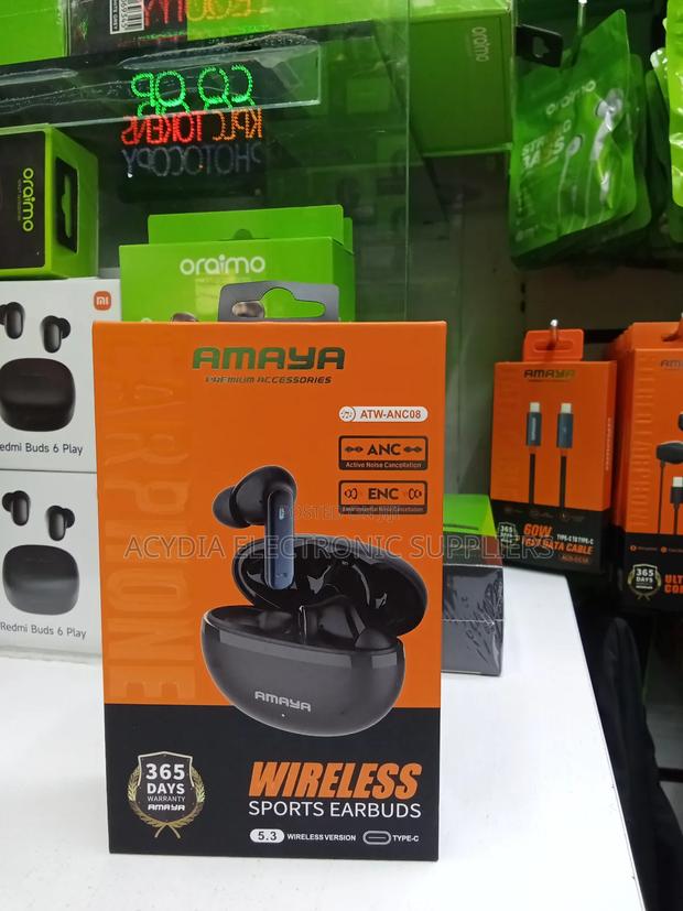 Amaya Atw-Anc08 Wireless Sports Earbuds With Anc