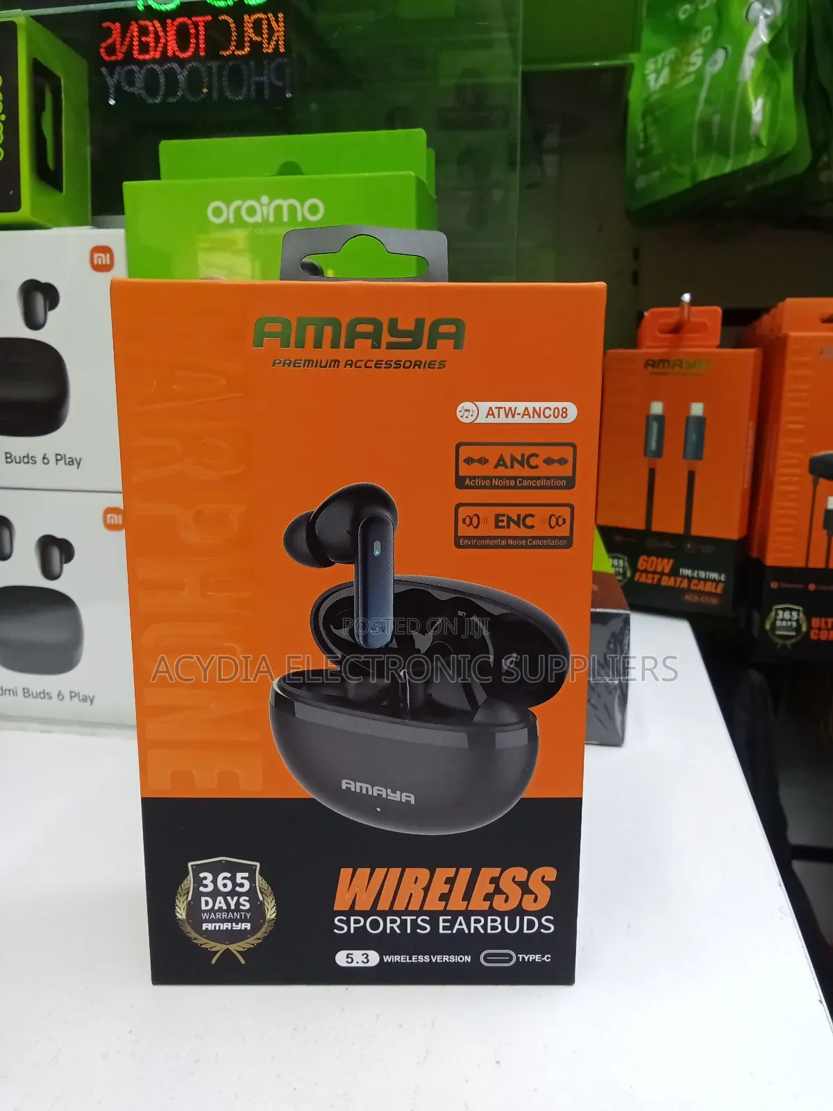 Amaya Atw-Anc08 Wireless Sports Earbuds With Anc