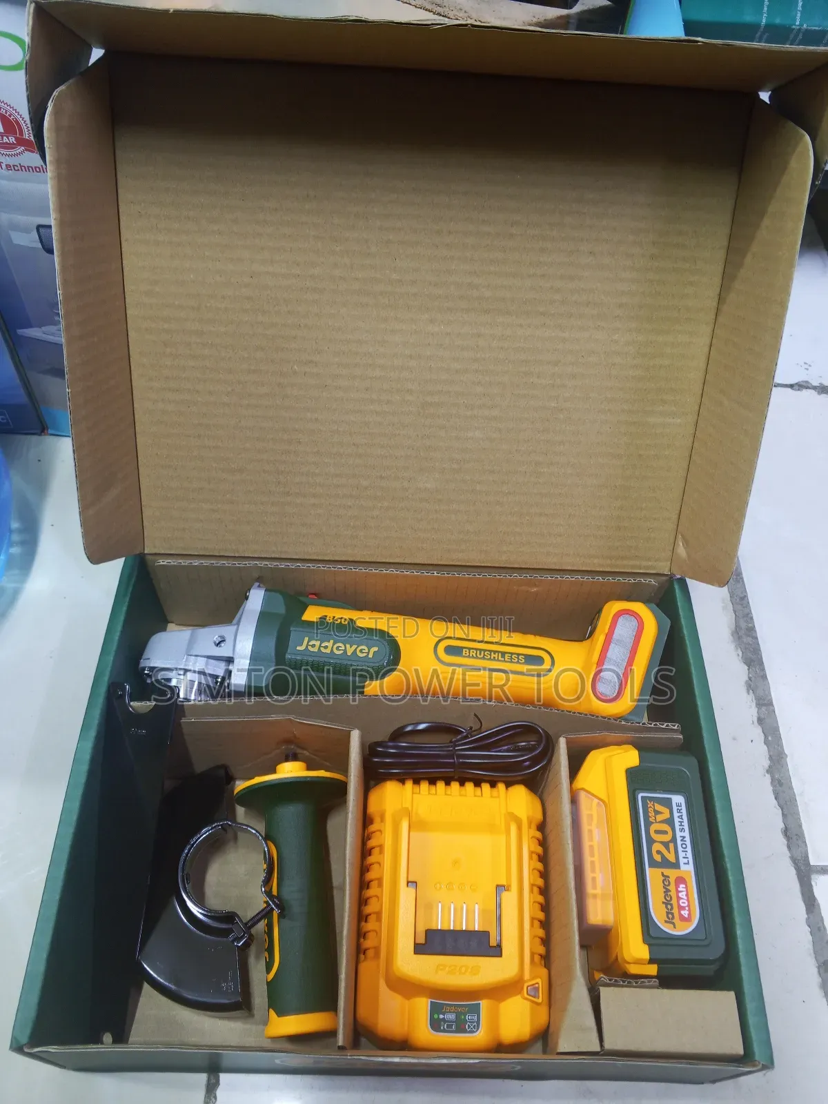 Jadever 4.5 Inch Cordless Angle Grinder 20v