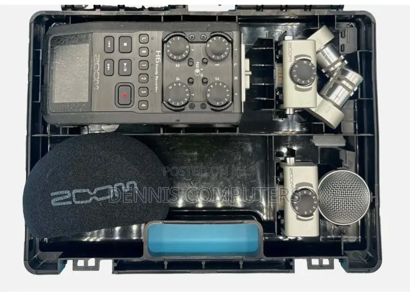 Zoom H6 All Black 6-input / 6-track Portable Handy Recorder With