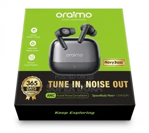 Oraimo Spacebuds Neo+ Anc Wireless Earbuds Otw-323p 30hrs Playtime.