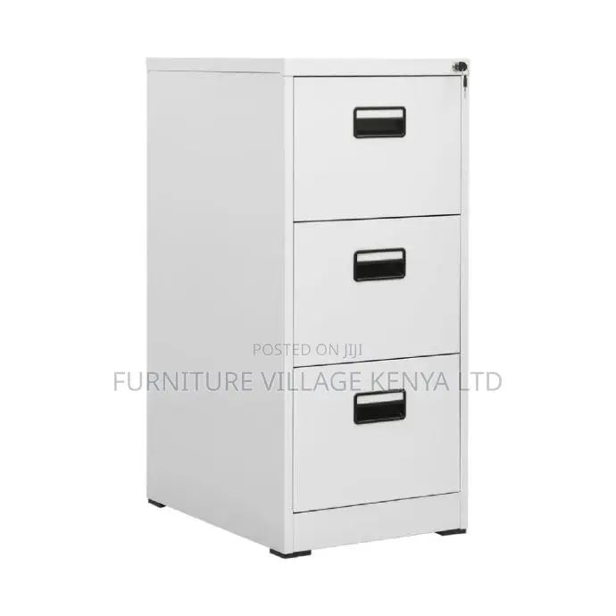 Office Cabinet; 3- Drawer Heavy -Duty Metallic File Cabinet