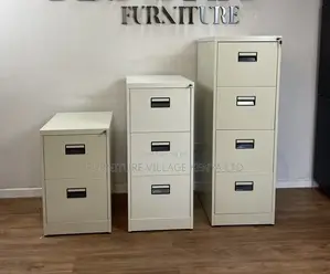 Office Cabinet; 3- Drawer Heavy -Duty Metallic File Cabinet