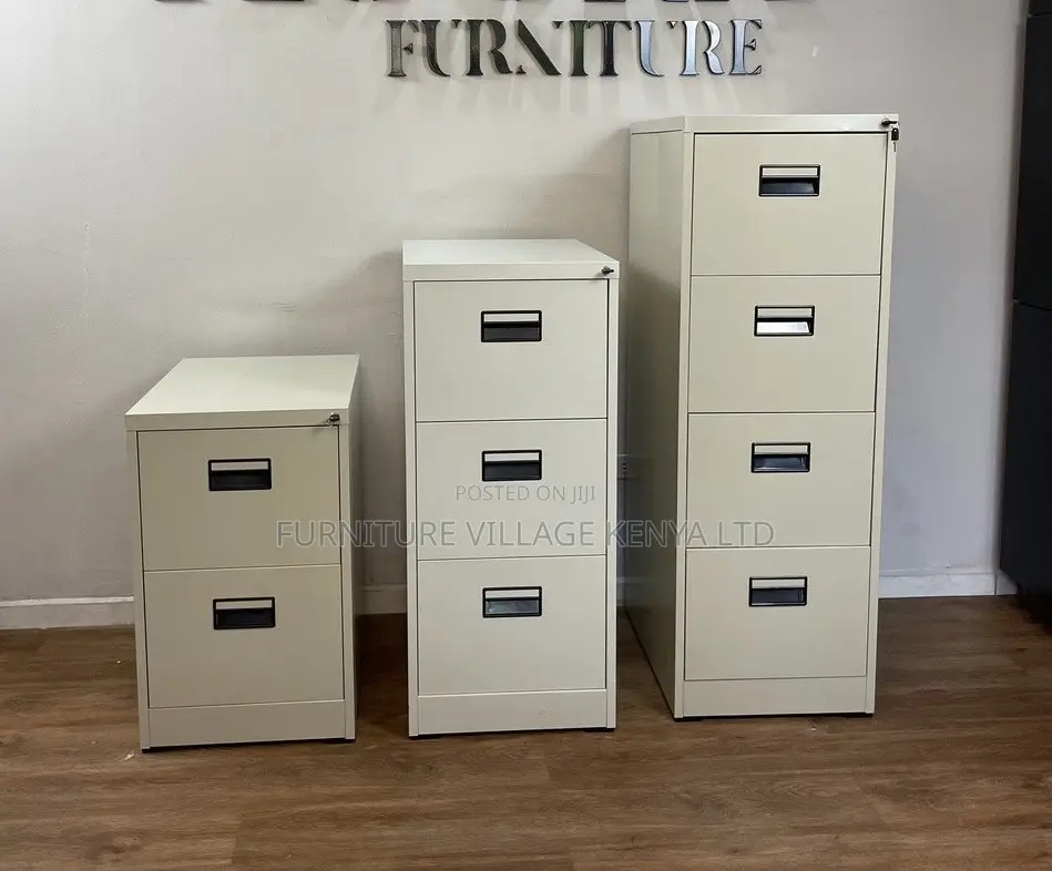 Office Cabinet; 3- Drawer Heavy -Duty Metallic File Cabinet