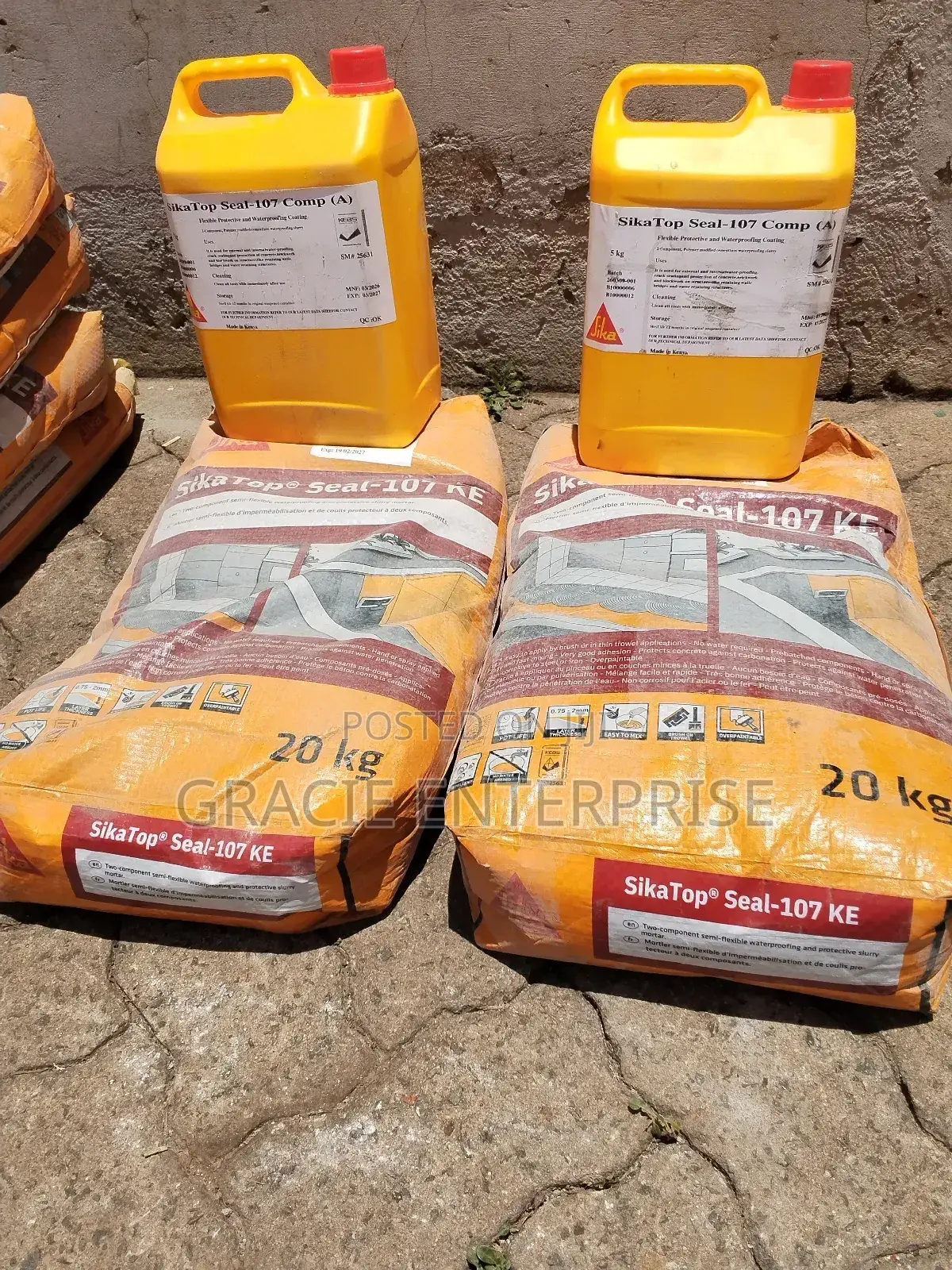 Cementitous Waterproofing Slurry/ Sika Top Seal 107