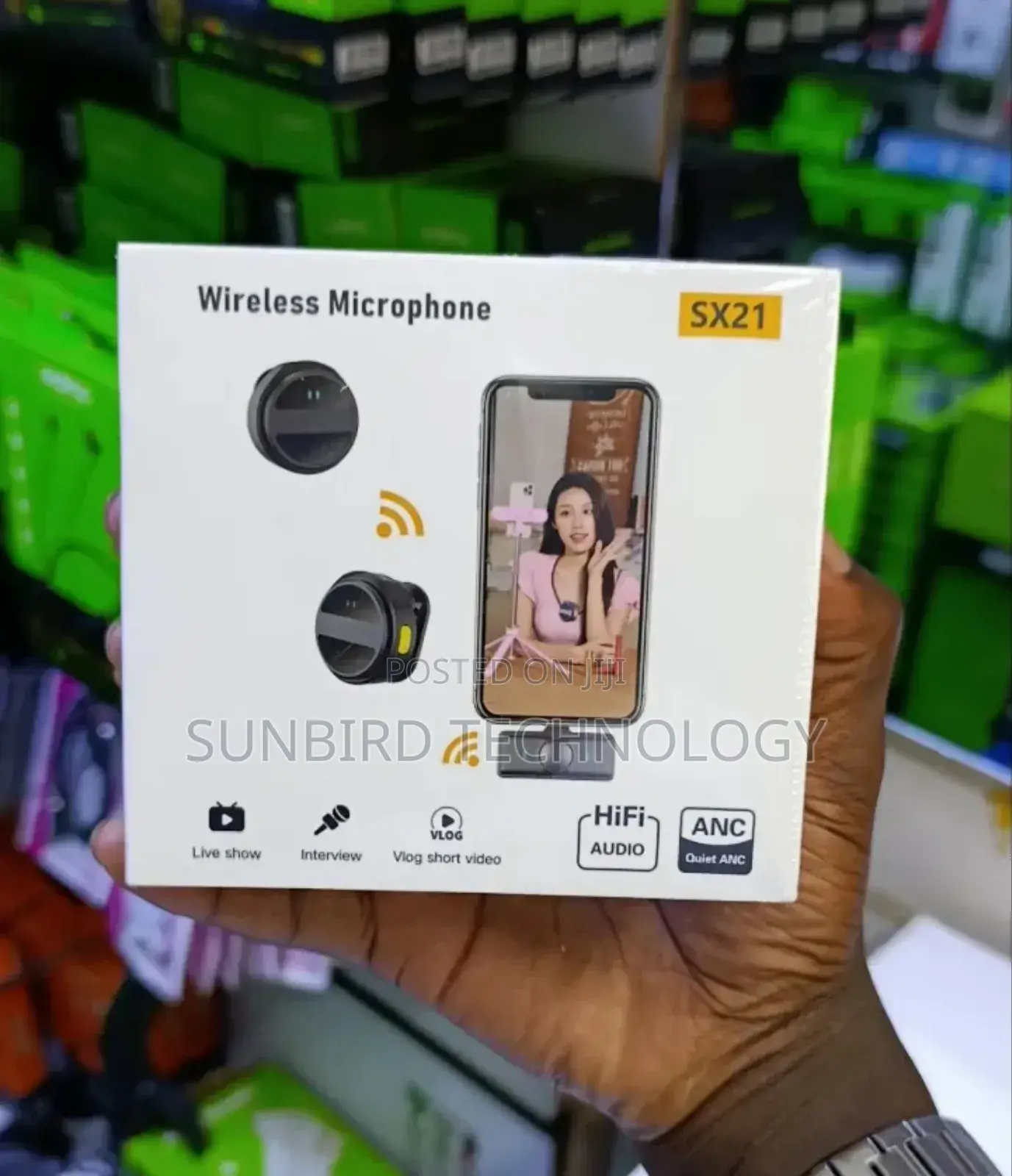 Sx21 Dual Wireless Microphone Anc.