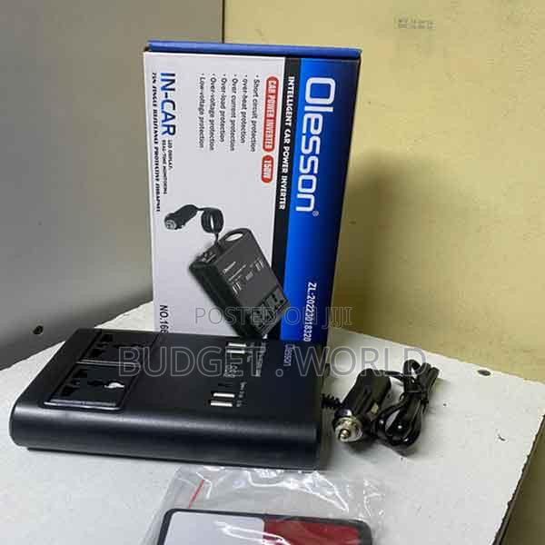 1662 150w Car Power Inverter - 12v/24v to 220v Ac Outlet + Type-C