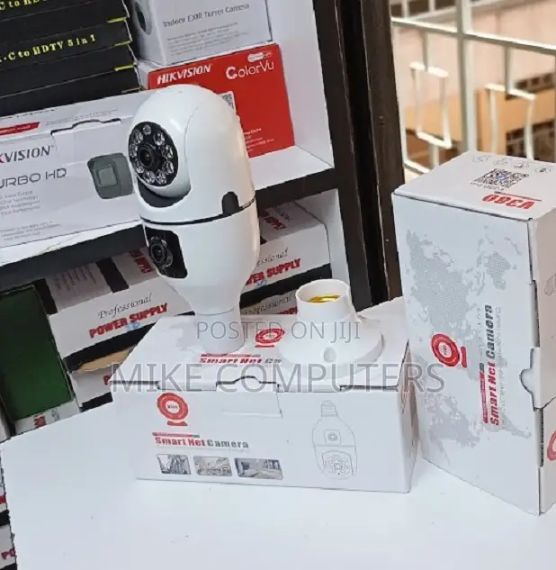 Quality Wifi Smart Camera V380 Pro>.Dual Lens CCTV Bulb Camera