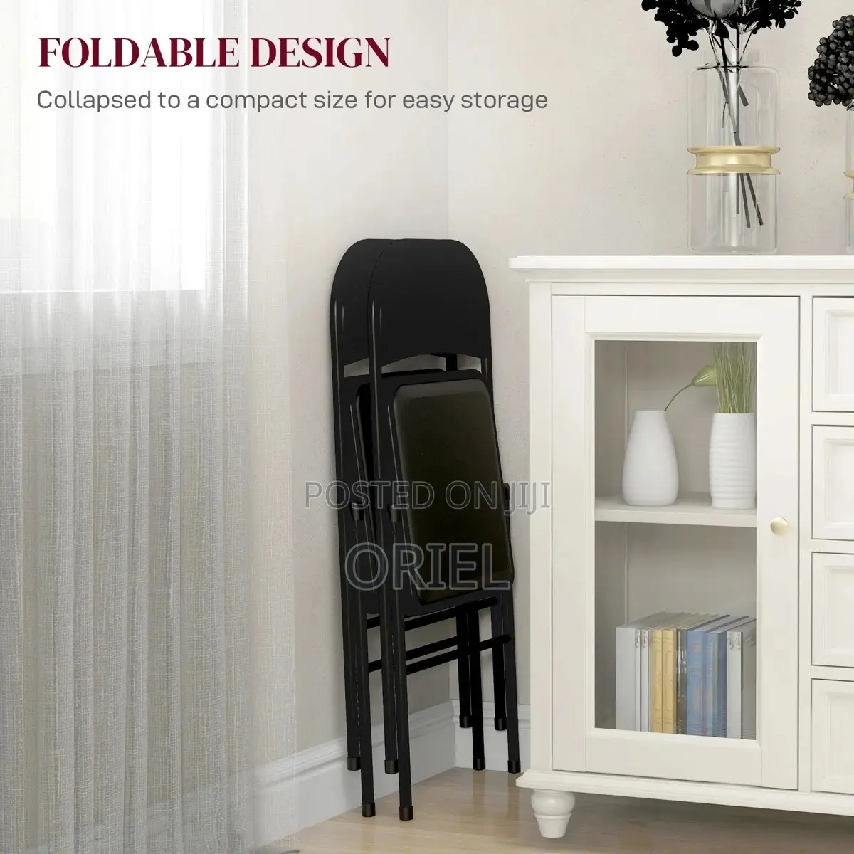 Mid-Back Chairs : Portable Folding Study Chair for Office Use