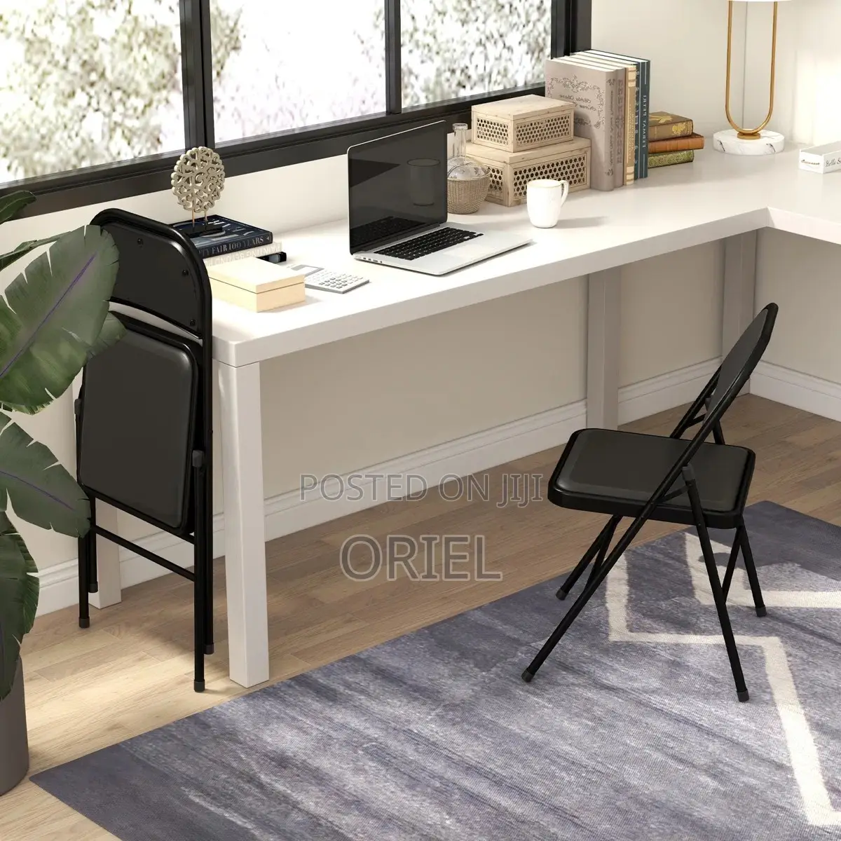 Mid-Back Chairs : Portable Folding Study Chair for Office Use