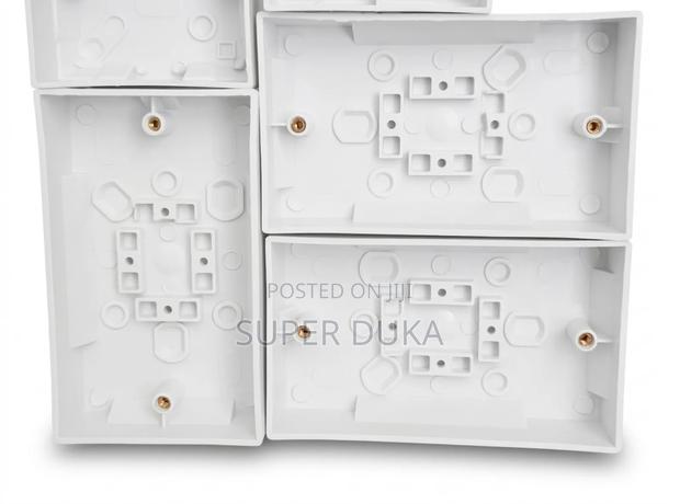 Durable PVC Surface Mount Switch Box, Single Twin Pattress
