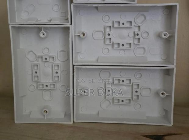Durable PVC Surface Mount Switch Box, Single Twin Pattress - thumbnail 2