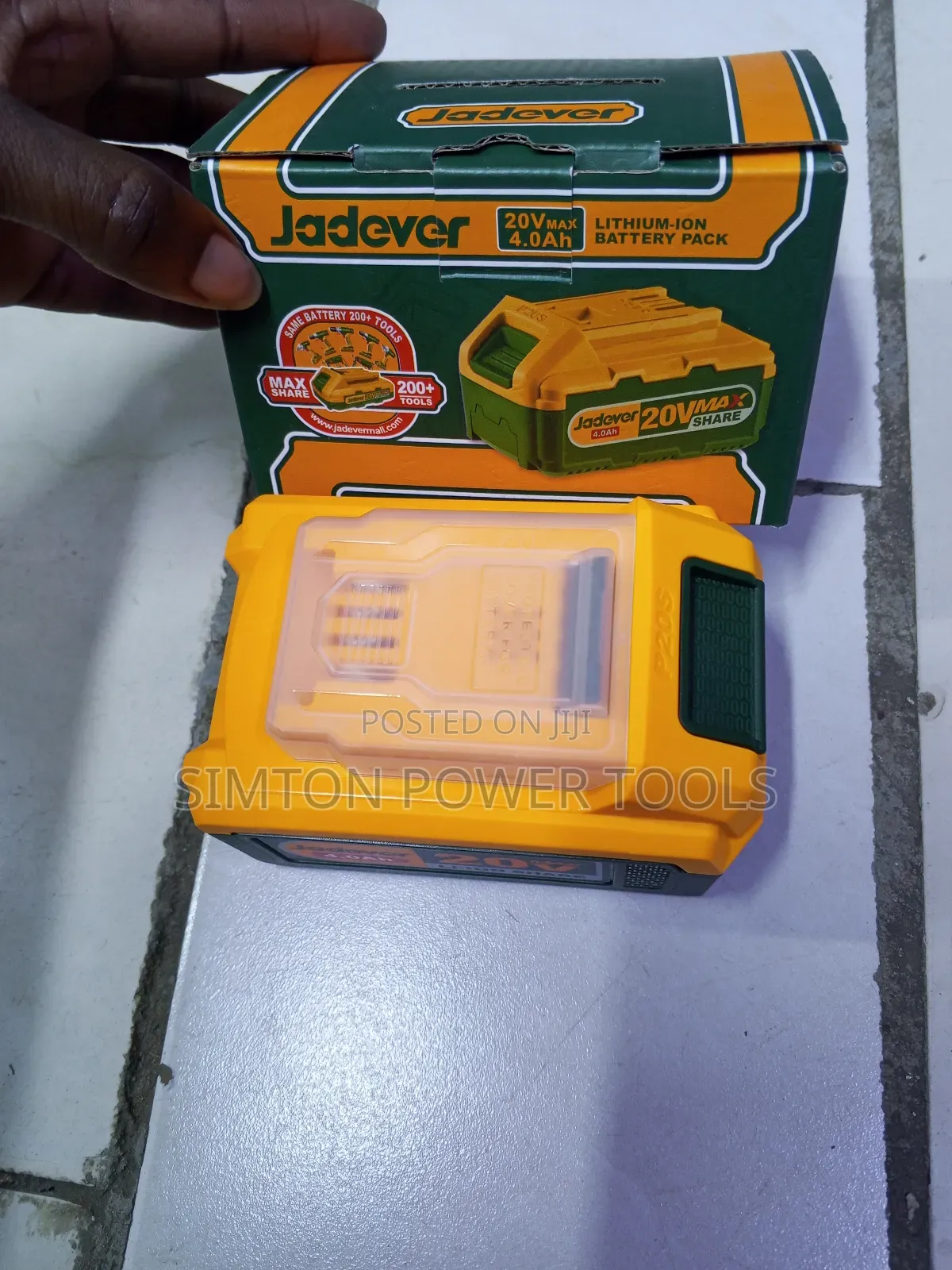 20v 4.0ah Jadever Lithium Ion Battery
