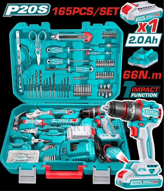 165pcs Cordless Drill Tool Set With Battery Accessories