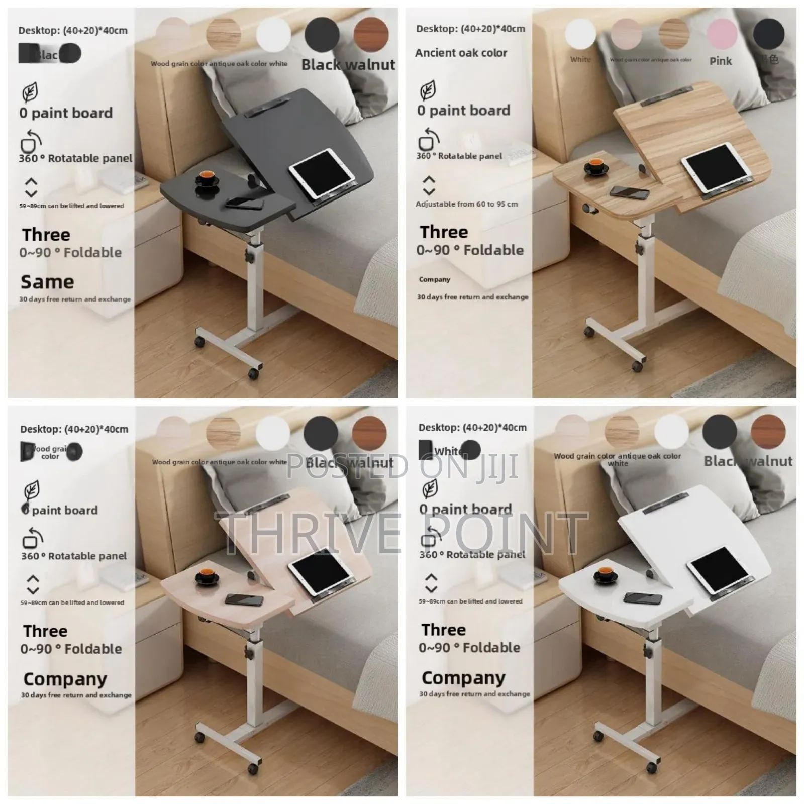 Adjustable Laptop Desk With Wheels,