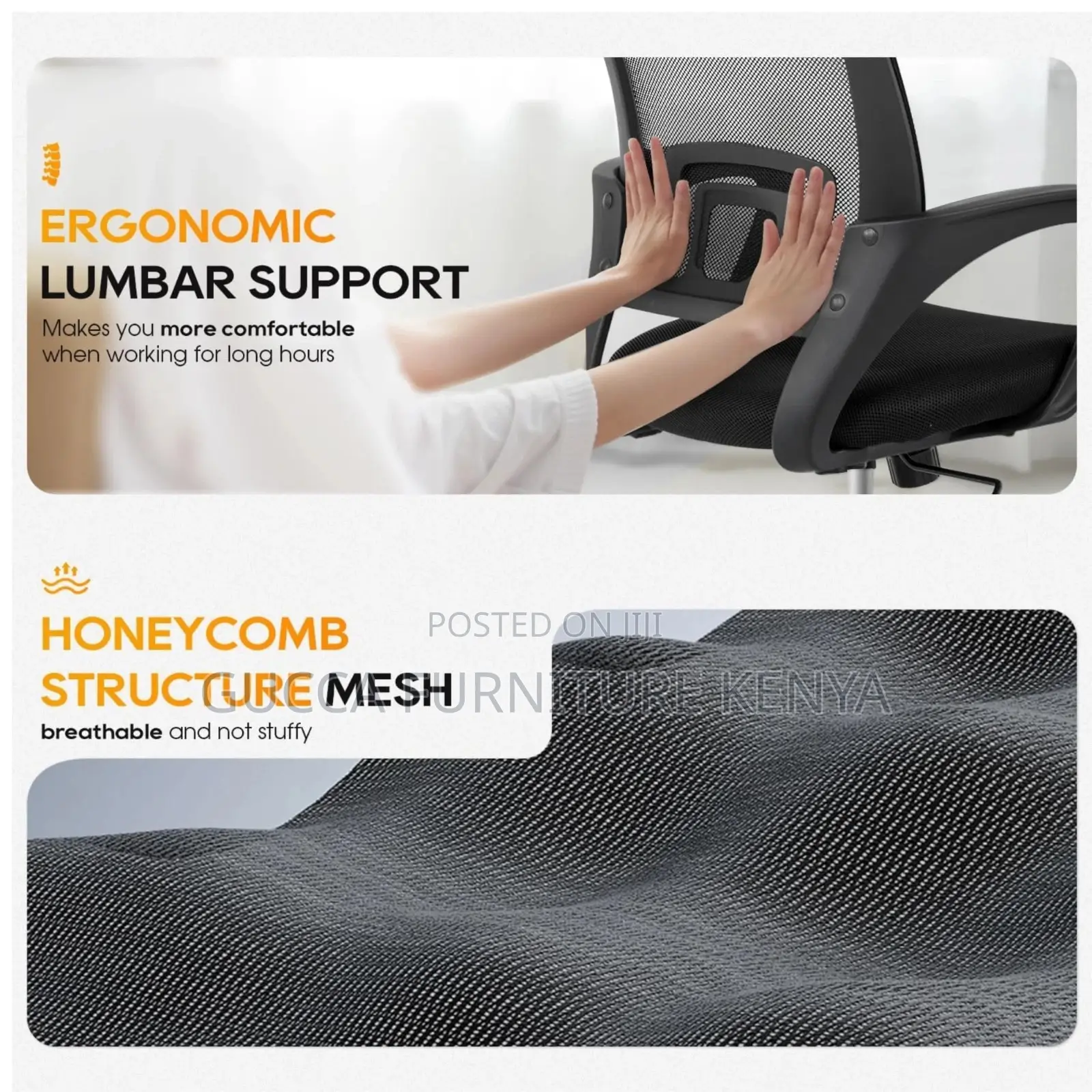 Mid Height Mesh Clerical Task Office Chair
