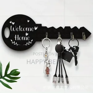 Welcome Home Wooden Key Organizer