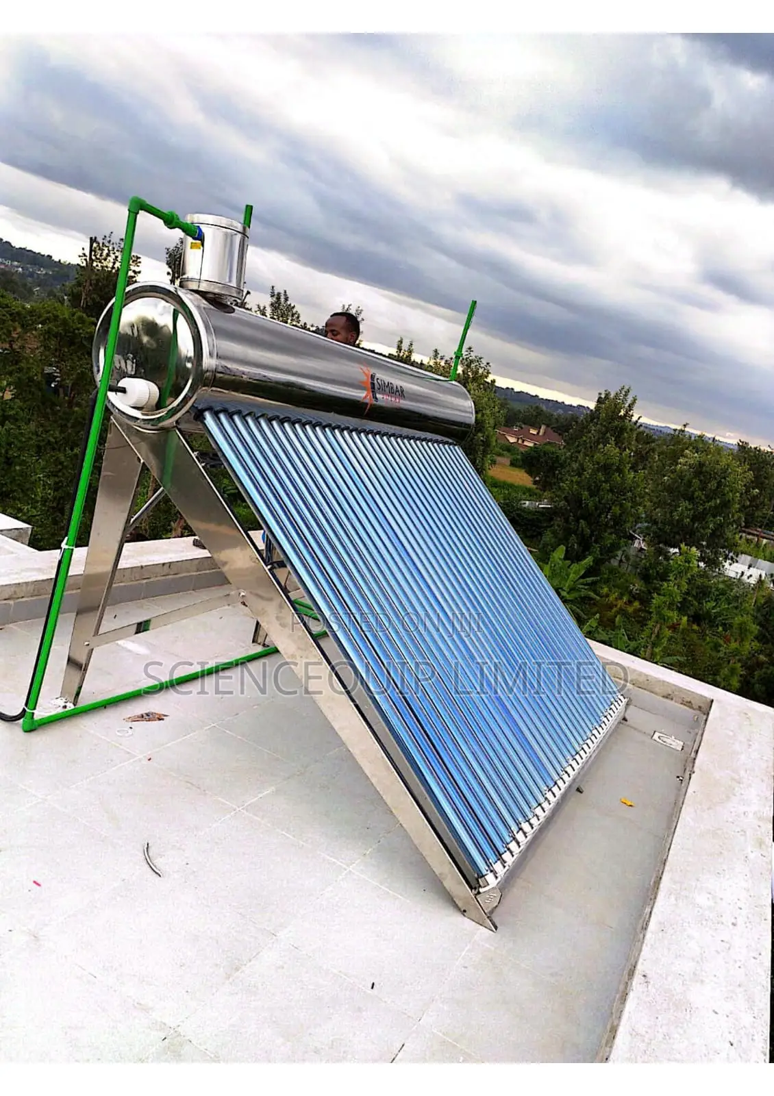Solar Heater 200lts Non Pressurized Stainless Steeltube Type
