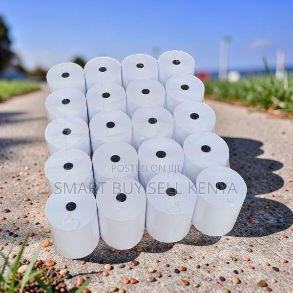 Clear Printing 20 Pieces 80mm by 80mm by 13mm Thermal Paper Rolls