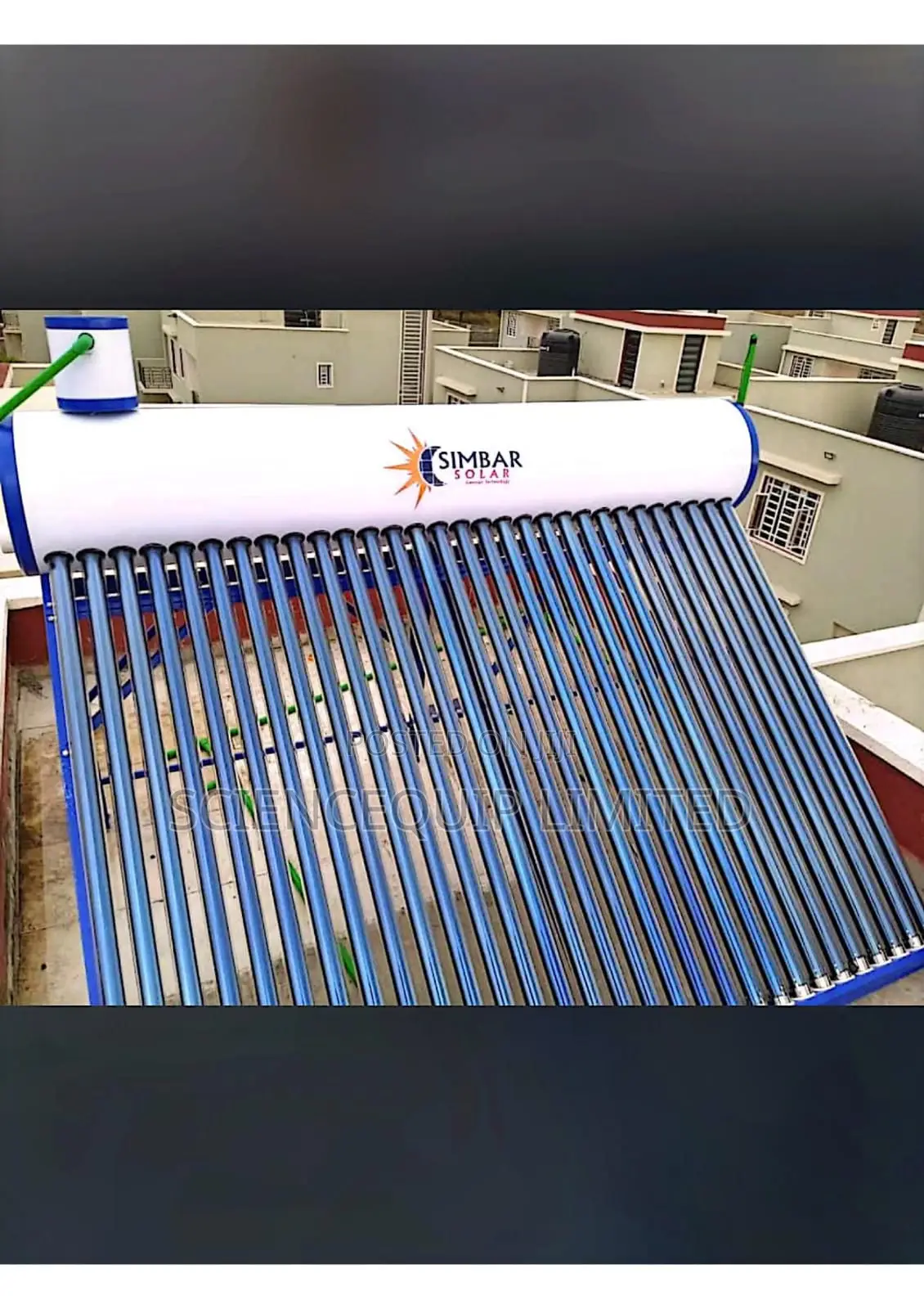 Solar Heater 300lts Non Pressurized Galvanized Tube Type