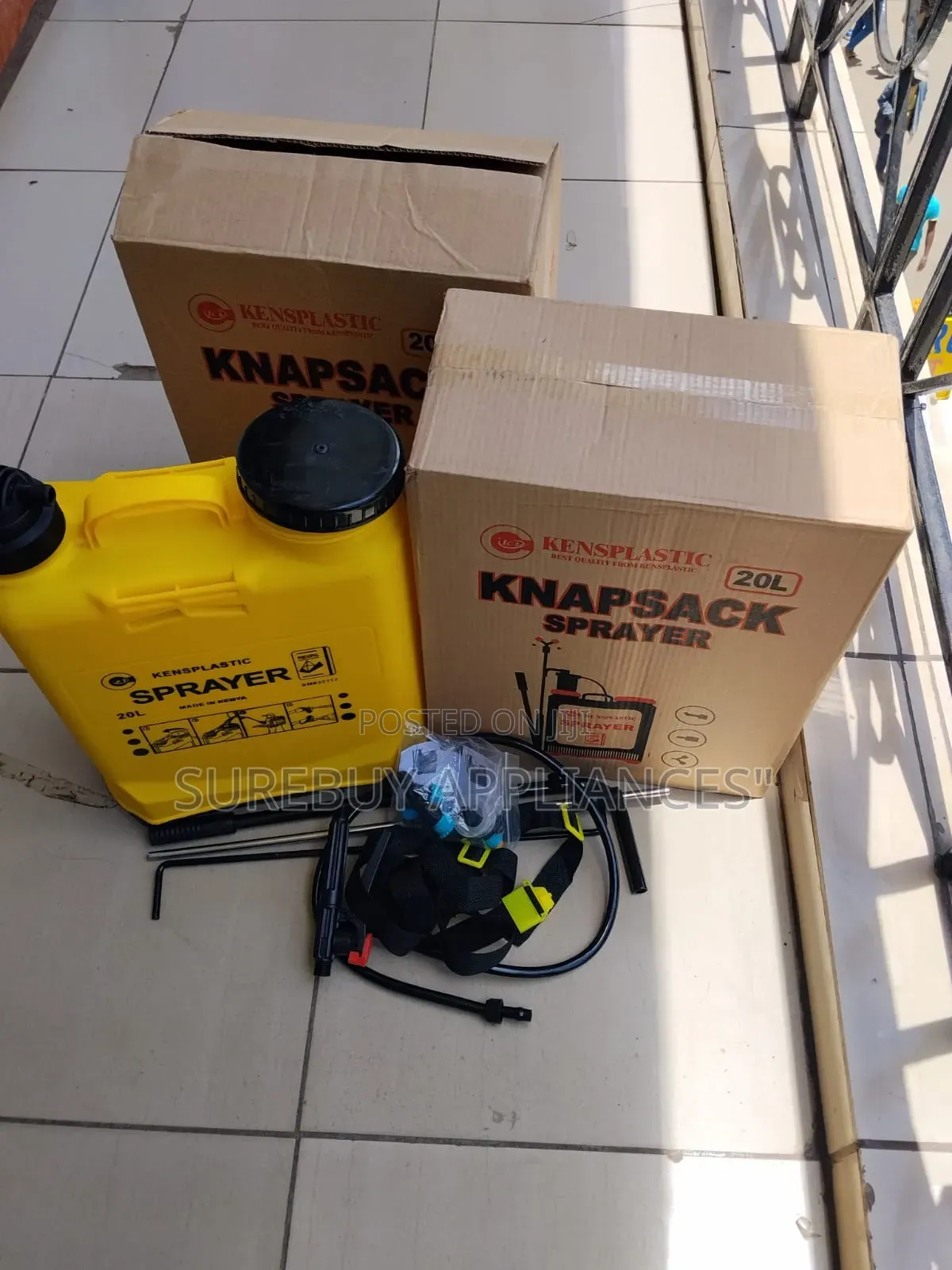 Knapsack Sprayer,Kenplastic 20l Heavy-Duty Knapsack Sprayer
