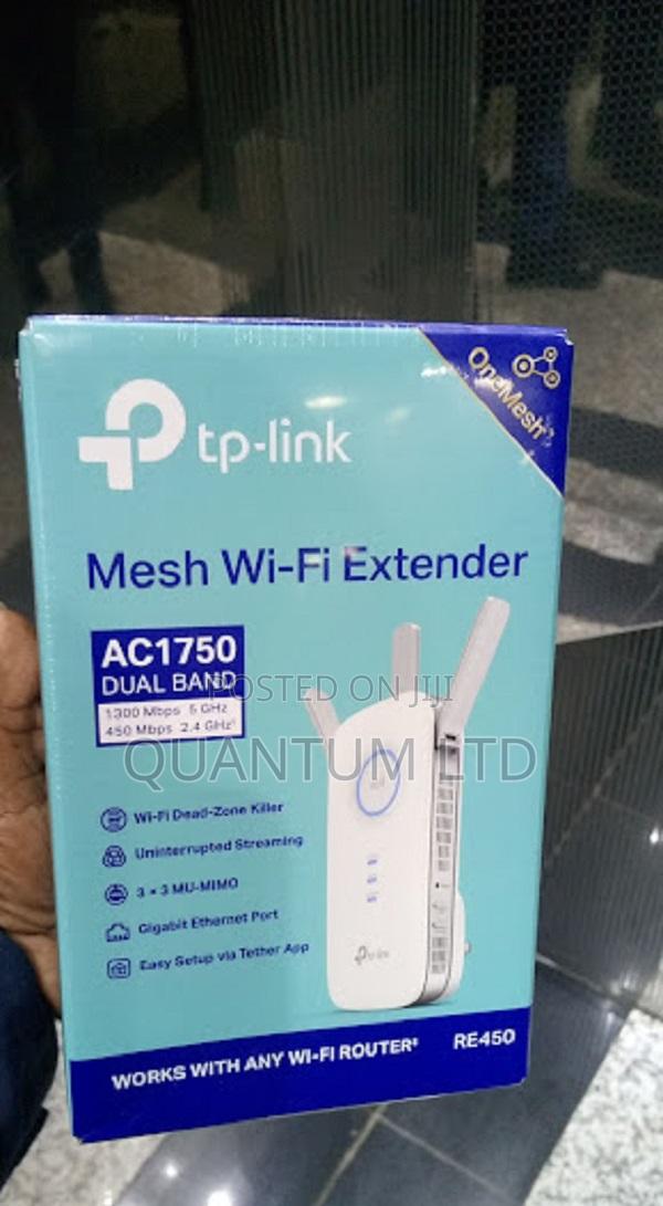 Tp-Link Ac1750 Mesh Wireless N Wall Plugged Range Extender - Tl-Re450 - main view