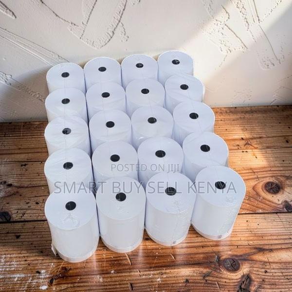 Clear Text Pack 20 Pieces 80mm by 80mm by 13mm Thermal Paper Rolls - main view