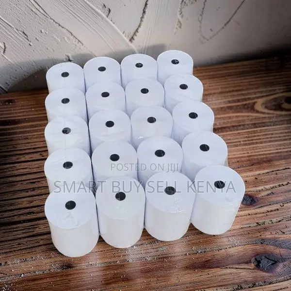 High Output 20 Pieces 80mm by 80mm by 13mm Thermal Paper Rolls