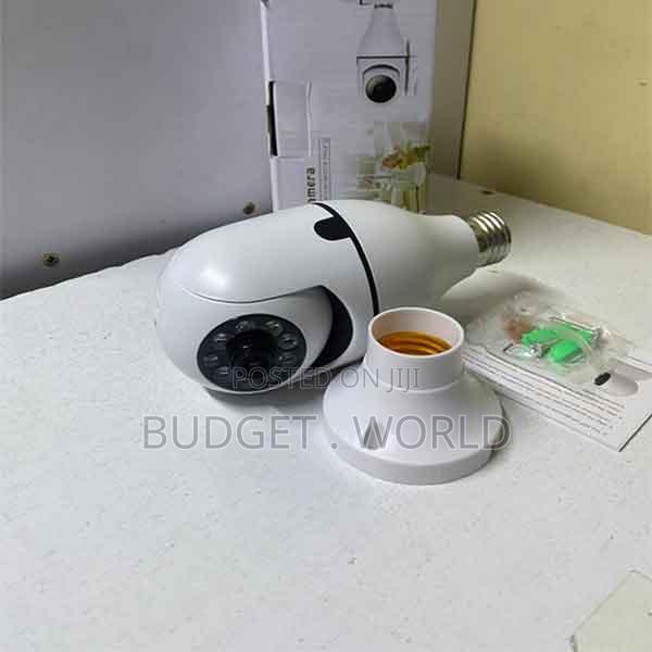 Adjustable Tilt Home Surveillance Bulb Cam E27 PTZ 360°Panoramic Wifi