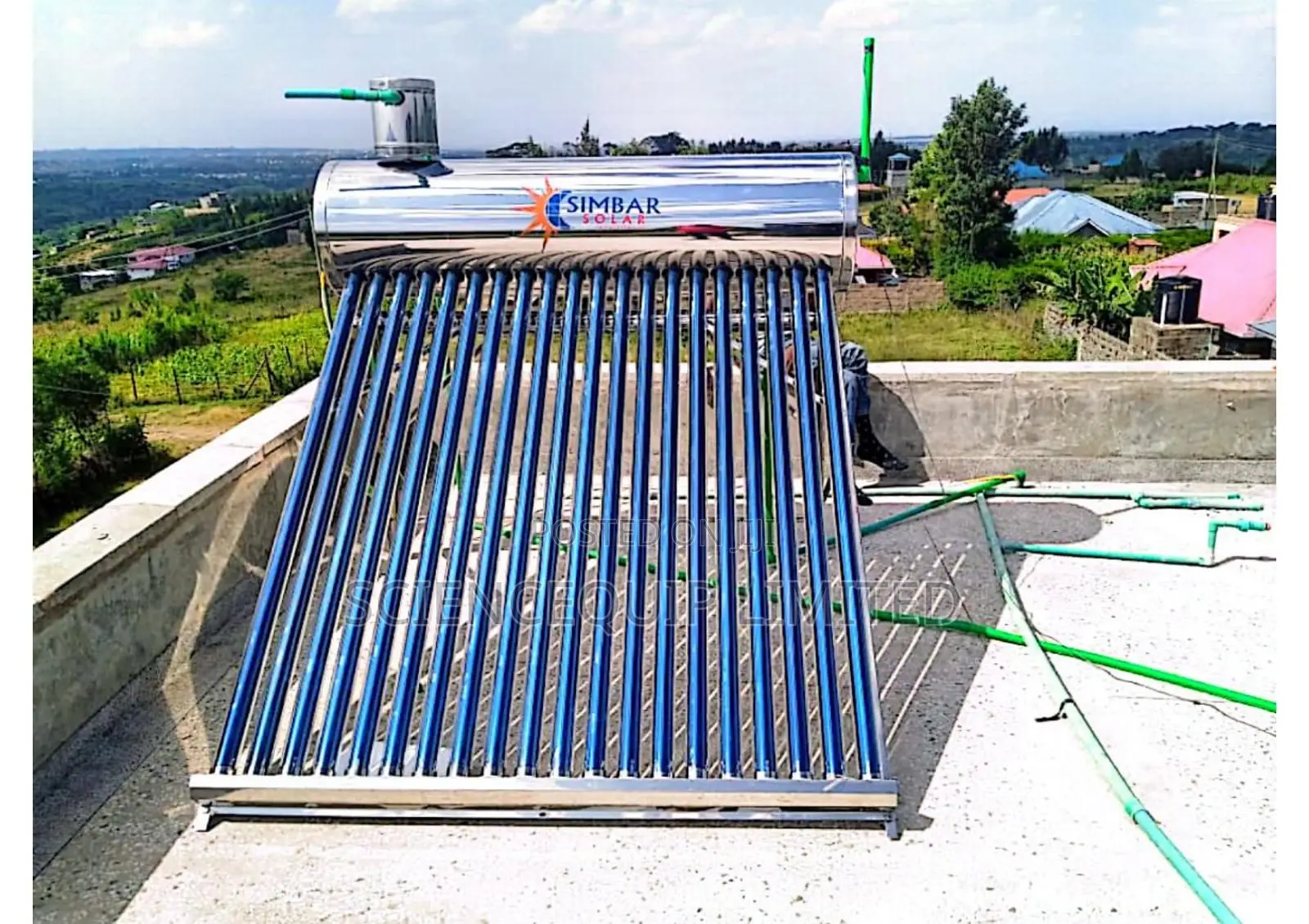 Solar Heater 350lts Non Pressurized Stainless Steel Tube Type