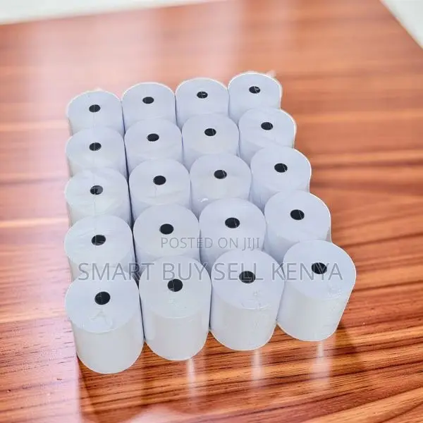 Retail Essential 20 Pieces 80mm by 80mm by 13mm Thermal Paper Rolls