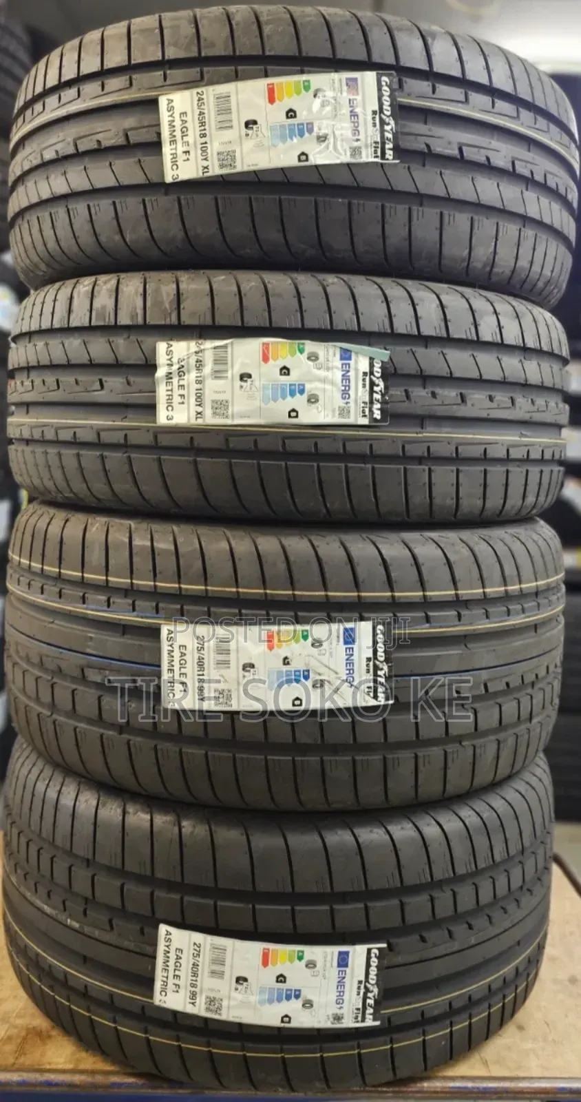 245/45r18 Goodyear Runflat Tyres