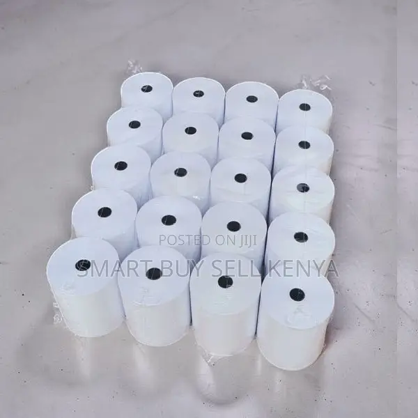 Ultra Smooth 20 Pieces 80mm by 80mm by 13mm Thermal Paper Rolls