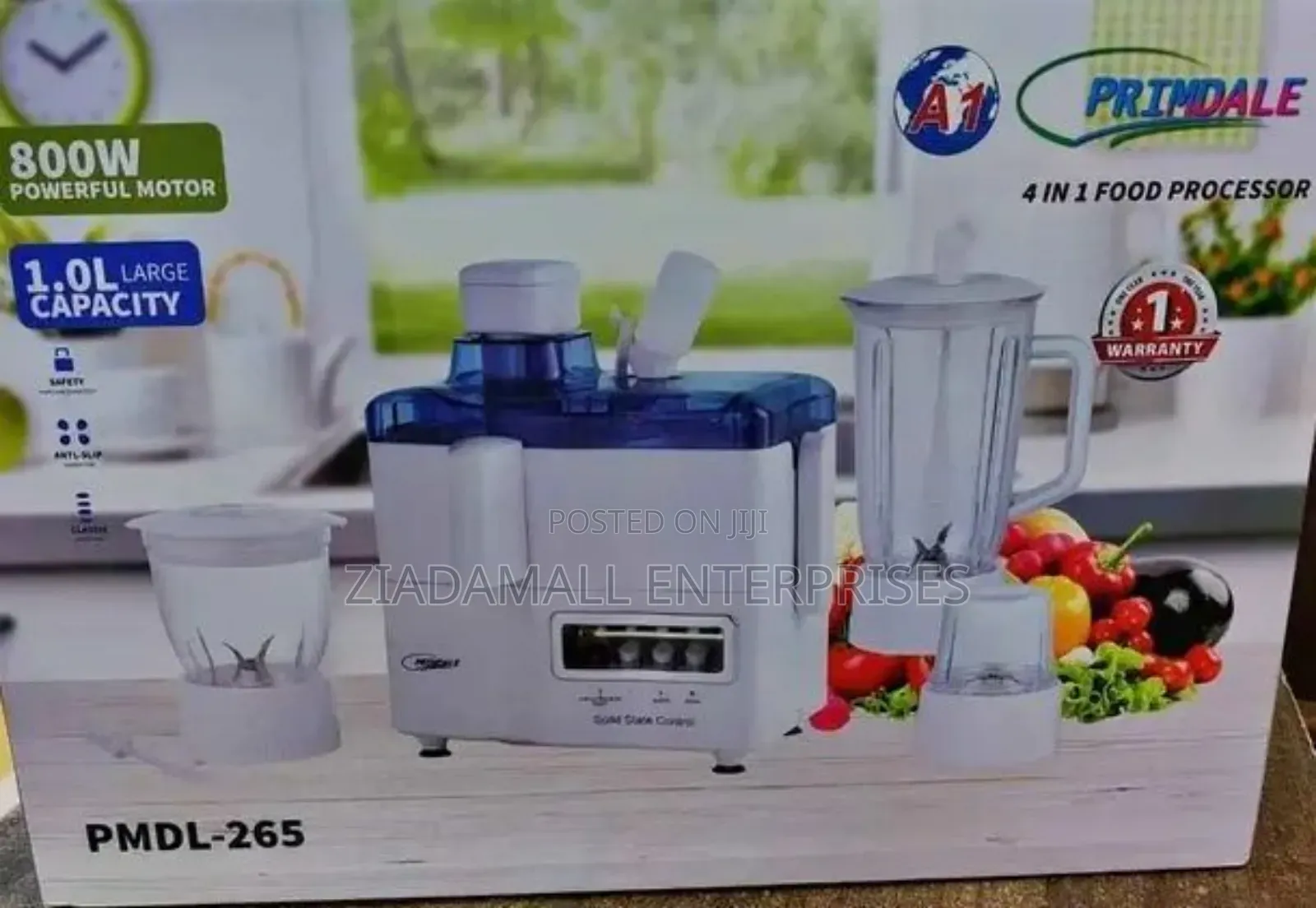 4 in 1 Food Processor, Primdale Blender 4 in 1