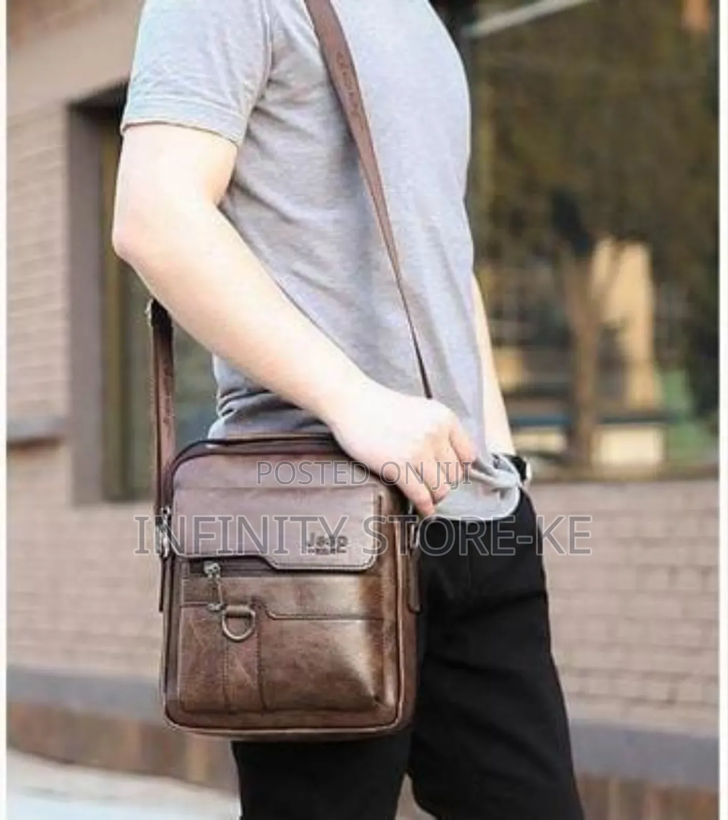 Dark Brown Crossbody Messenger Bags