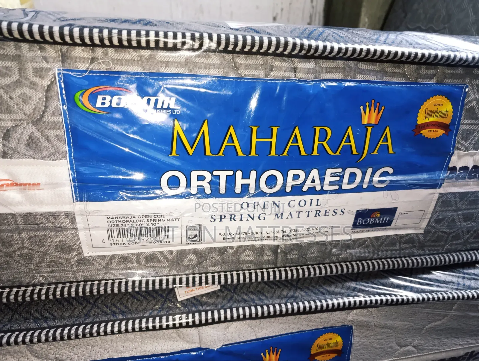 Hot Deals! 5x6 Bobmil Maharaja Orthopedic Spring Mattresses + Delivery
