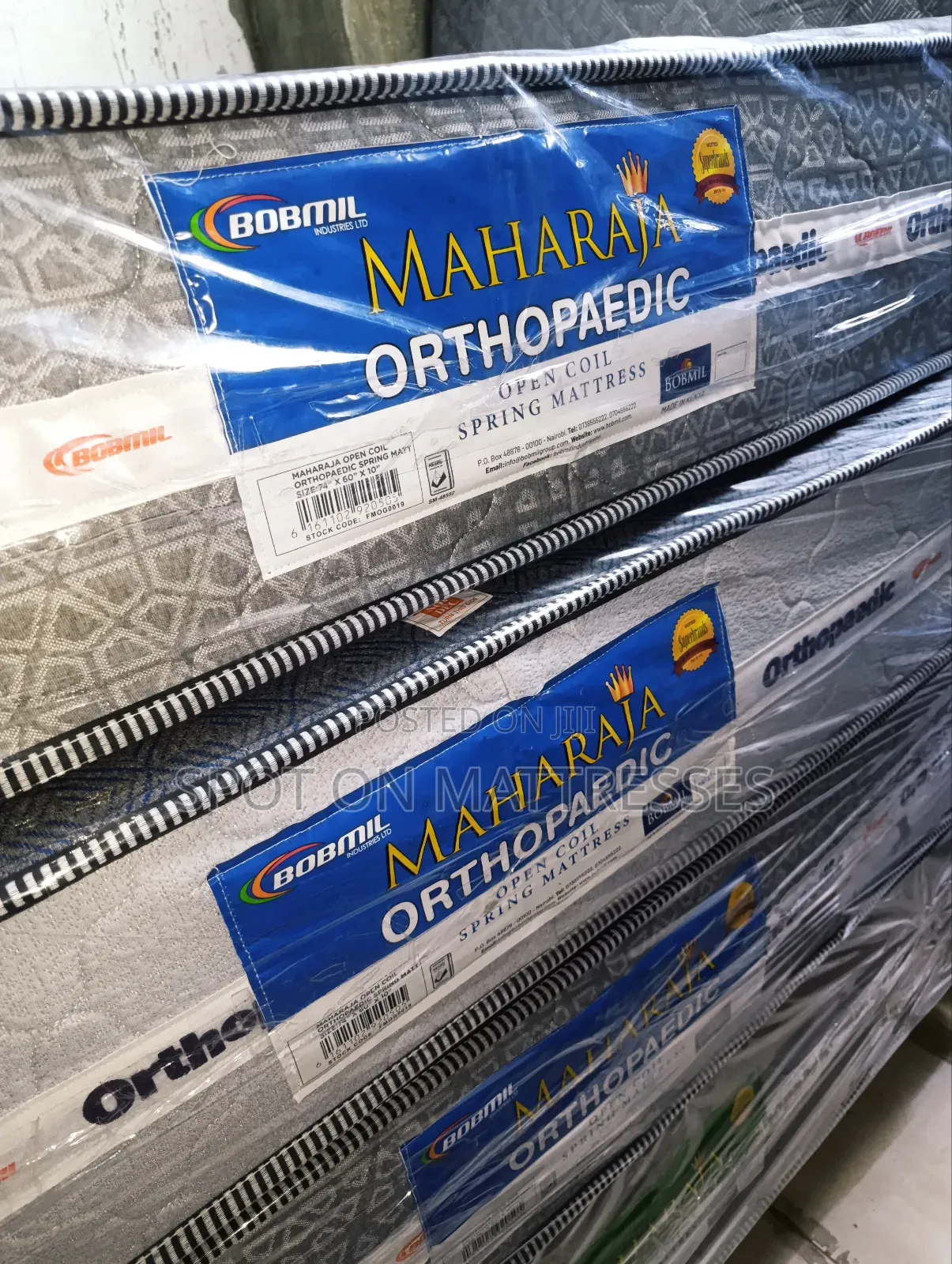 Hot Deals! 5x6 Bobmil Maharaja Orthopedic Spring Mattresses + Delivery
