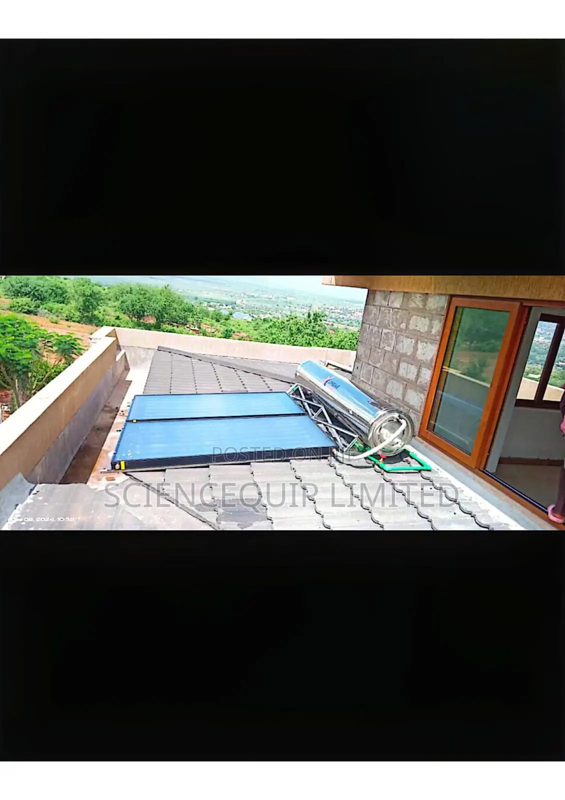 Solar Heater 300lts Flat Plate Pressurized Stainless Steel -Indirect